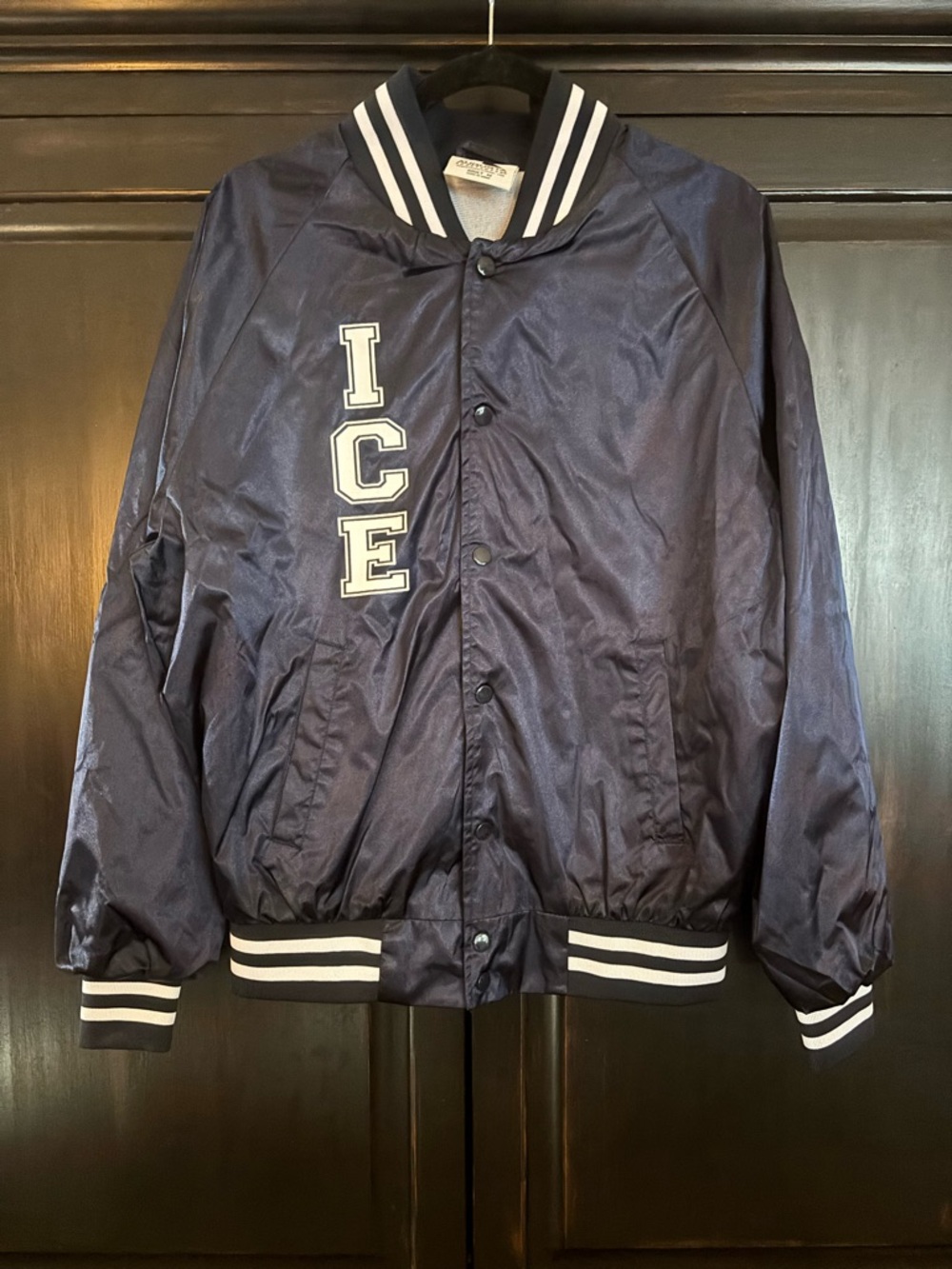 ICE Allstars Navy Satin Bomber Jacket